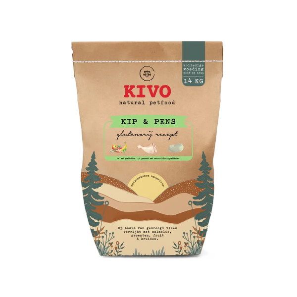 KIVO - Persbrok kip en pens glutenvrij