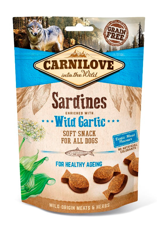 Carnilove – Soft Snack sardines met knoflook
