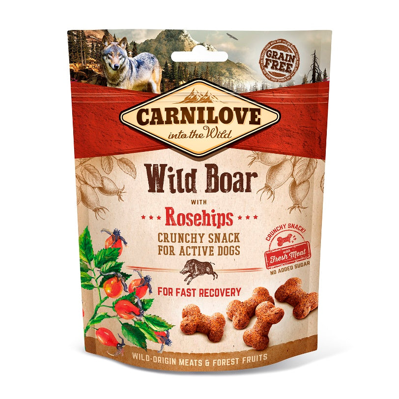 Carnilove – Crunchy Snack wild zwijn met rozebottel